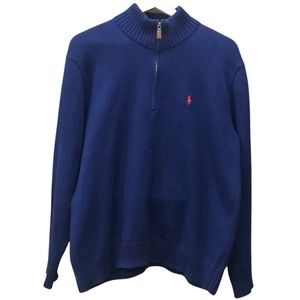 Polo Ralph Lauren Mens 1/4 zip Sweater Size Large